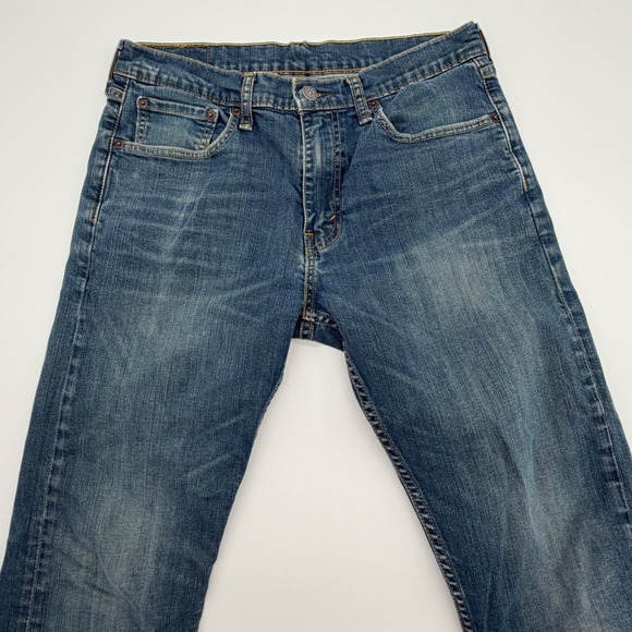 Levi Strauss Co 502 Jeans Mens Blue Denim Regular Fit Straight Leg Pants W31 L32 - Picture 6 of 8